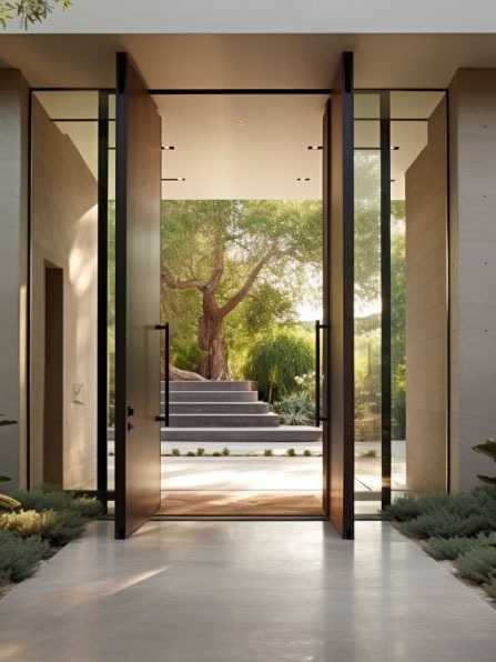 Portes pivot-dimensions